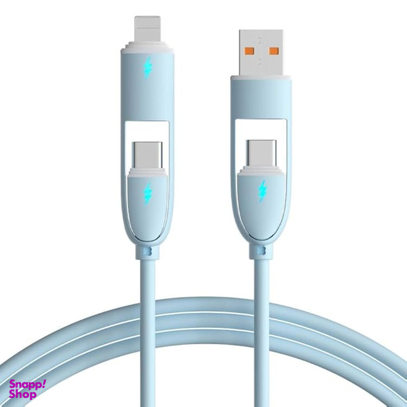 کابل شارژ USB/Type-C به Type-C/Lightning کد 5500044 طول 1 متر