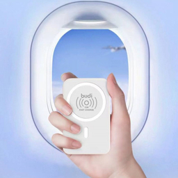 پاوربانک بودی مدل Budi PB081W ظرفیت 10000 میلی‌ آمپر‌ ساعت