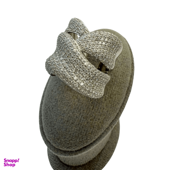 انگشتر نقره 925 عیار زنانه طرح نگین جواهر کد RNGF 1120