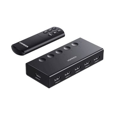 سوئیچ 6 پورت HDMI 2.0 یوگرین مدل CM568 کد 90512 به همراه ریموت کنترل