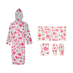 سرویس حوله پالتویی نارسیس طرح سارا سایز 125 سانتی‌ متر