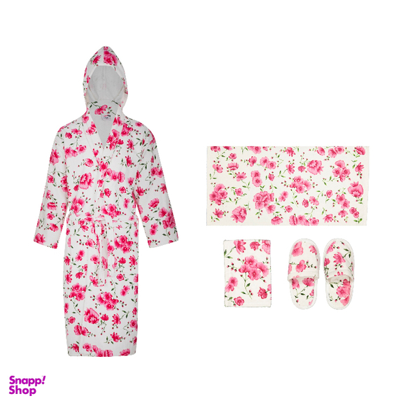 سرویس حوله پالتویی نارسیس طرح سارا سایز 125 سانتی‌ متر