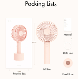 پنکه شارژی ای آی سو لاو مدل N9 P