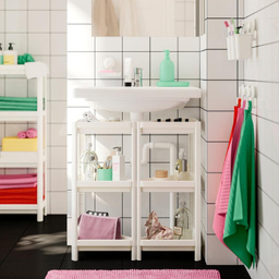 قفسه گوشه حمام ایکیا مدل وسکن کد 704.710.92