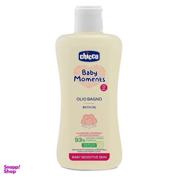 روغن حمام و ماساژ کودک چیکو مدل Olio Bagno حجم 200 میلی لیتر