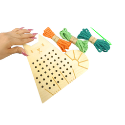 بازی آموزشی نیمو چوبک مدل نخ شمار خرس کد 37286