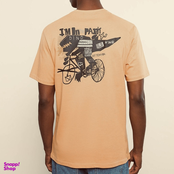 تیشرت آستین کوتاه مردانه ال سی وایکیکی مدل پشت دراگون