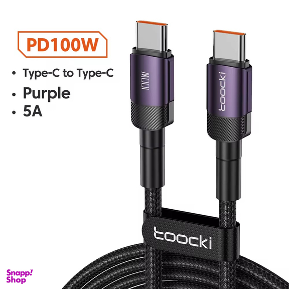 کابل تبدیل USB-C توکی مدل 100W TQ-X12 طول 1 متر