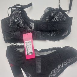 ست شورت و سوتین زنانه برتا کد 2420AB رنگ مشکی