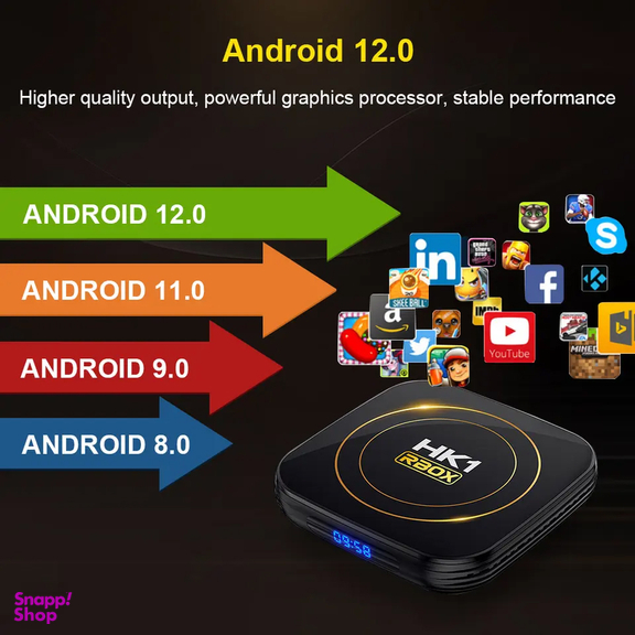 اندروید باکس اچ‌ کی وان مدل RBOX-H8S 4/64GB