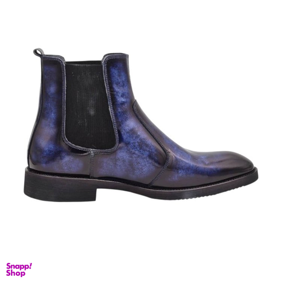 بوت مردانه چرم ریباری مدل X1 رنگ آبی لاجوردی