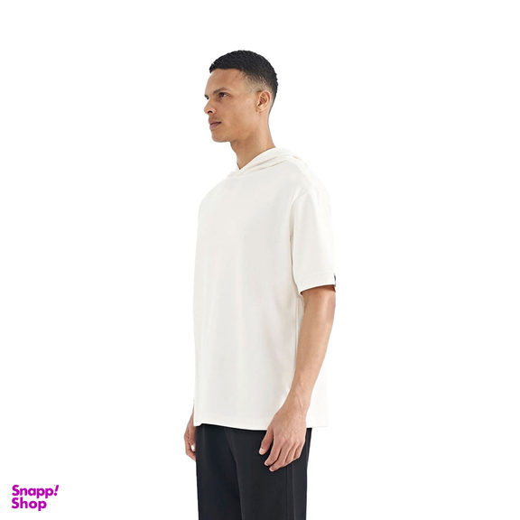 تیشرت اورسایز کلاه دار مردانه نوزده نودیک مدل TS1966 W