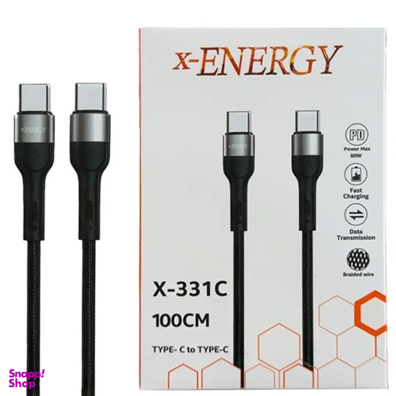 کابل Type-C ایکس انرژی مدل X-331C PD 60W طول ۱ متر