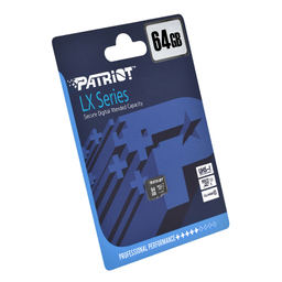 کارت حافظه microSDXC پتریوت مدل LX کلاس 10 استاندارد UHS-I U1 سرعت 80 MBps ظرفیت 64 گیگا بایت