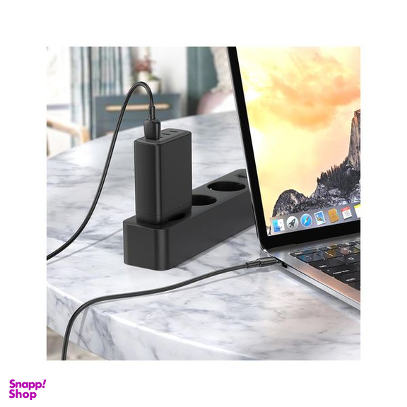 کابل تبدیل USB به USB-C بروفون مدل BX93 100W طول 1 متر