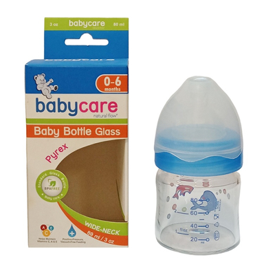 شیشه شیر بیبی کر طرح دلفین گنجایش 80 میلی لیتر