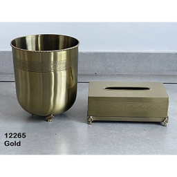 ست سطل و جای دستمال کاغذی سالینو کد 12265G