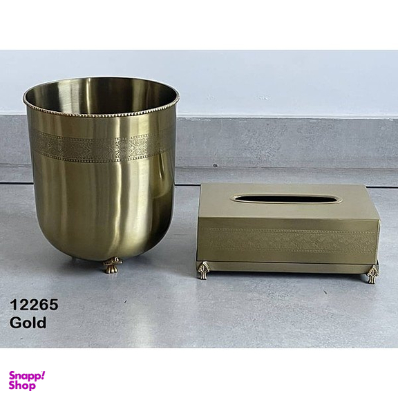 ست سطل و جای دستمال کاغذی سالینو کد 12265G