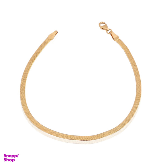 دستبند طلا 18 عیار زنانه میو گلد مدل هرینگبون کد BR506 سایز 18.5 سانتی متر