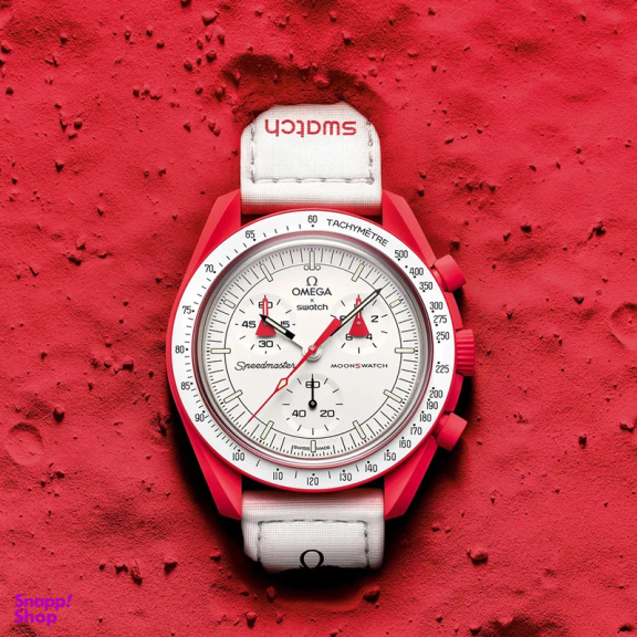 ساعت مچی عقربه ای طرح امگا مدل Mars