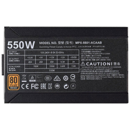 منبع تغذیه کامپیوتر کولر مستر مدل MWE Bronze 550