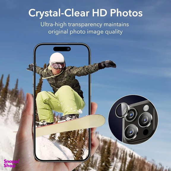 محافظ لنز دوربین بوف مدل HD-ColorLenz مناسب برای گوشی موبایل اپل iPhone 16 Pro Max / 16 Pro