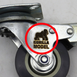 چرخ گردان ترمزدار کفی دار مدل گوریلا کد YPT-LASTIK-KAFI-50MM