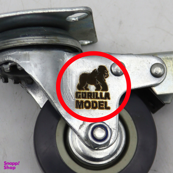 چرخ گردان ترمزدار کفی دار مدل گوریلا کد YPT-LASTIK-KAFI-50MM