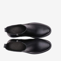 نیم بوت چرم طبیعی مردانه مونو کد J5532-001 رنگ مشکی