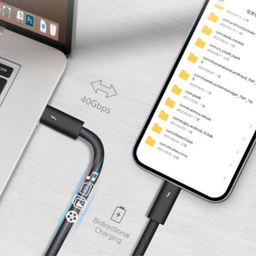 کابل فست شارژ تاندربولت Type-C به Type-C کوتتسی مدل 87315 طول 3 متر