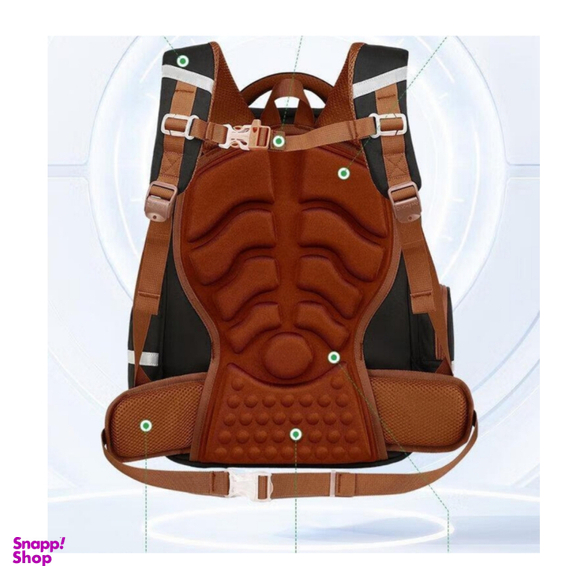 کوله پشتی مدرسه مدل فانتزی دوبند چرمی کد m0473