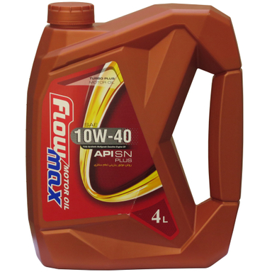 روغن موتور بنزینی فلومکس مدل توربوپلاس 10W-40 SN حجم 4 لیتر