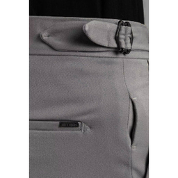 شلوار پارچه ای مردانه ست من مدل پیل دار کد SHP100 رنگ طوسی