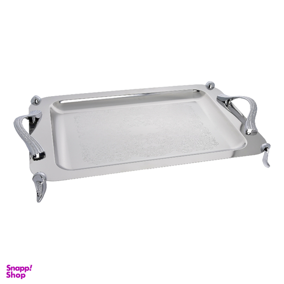 سینی بزرگ استیل پایه دار مات کد 4026