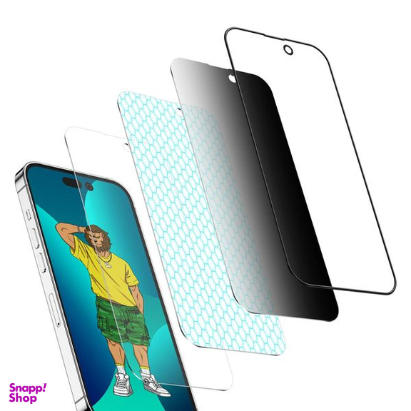 محافظ صفحه نمایش حریم شخصی گرین مدل Silicone Privacy-HD Plus مناسب برای گوشی موبایل اپل iPhone 14 Pro Max