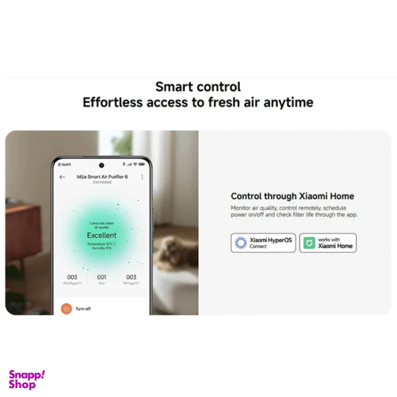 دستگاه تصفیه کننده هوا میجیا مدل Smart Air Purifier 6