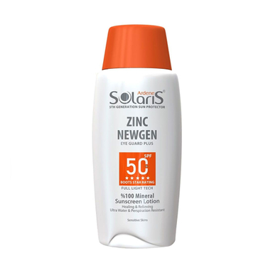 ضد آفتاب واتر ژل فیزیکال آردن سولاریس مدل Zinc Newgen SPF 50 بی رنگ حجم 100 میلی لیتر