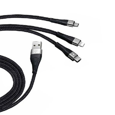 کابل شارژ سه سر توتو مدل B3BB04 1 Split TO 3 توان 2.1 آمپر