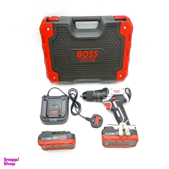 دریل پیچ گوشتی شارژی چکشی باس مدل Hammer Boss 25v