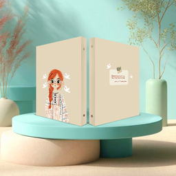 بسته لوازم تحریر پدیده نقش طرح گیسو کمند مجموعه 2 عددی