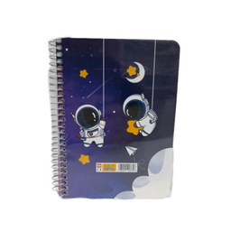 دفترچه یادداشت سیمی ۸۰ برگ سویل طرح فضانورد کد 226