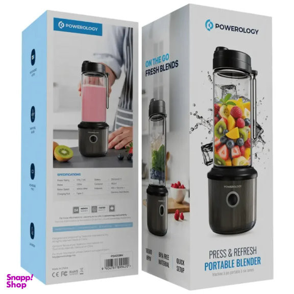 شیکر و مخلوط کن پاورولوژی مدل Refresh Portable Blender گنجایش 450 میلی لیتر