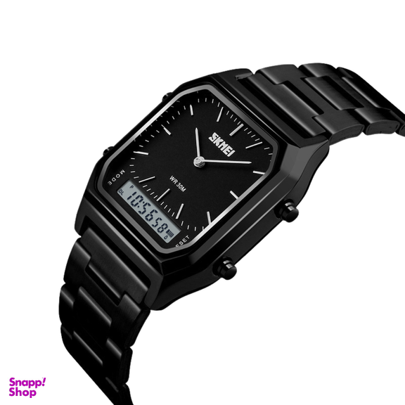 ساعت مچی عقربه ای دیجیتال مردانه اسکمی مدل 1220 BK