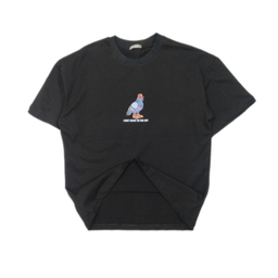 تیشرت مردانه طرح کبوتر کد KARGADAN MW44 رنگ مشکی