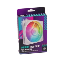 فن خنک کننده کامپیوتر کولر مستر مدل Mobius 120P ARGB White