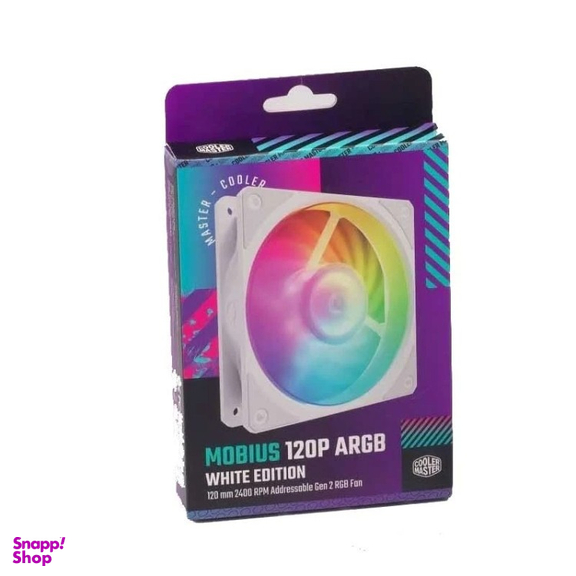 فن خنک کننده کامپیوتر کولر مستر مدل Mobius 120P ARGB White