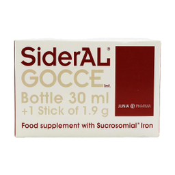 قطره خوراکی آهن سوکروزمیال سیدرال گوچه جونیا فارما حجم 30 میلی لیتر
