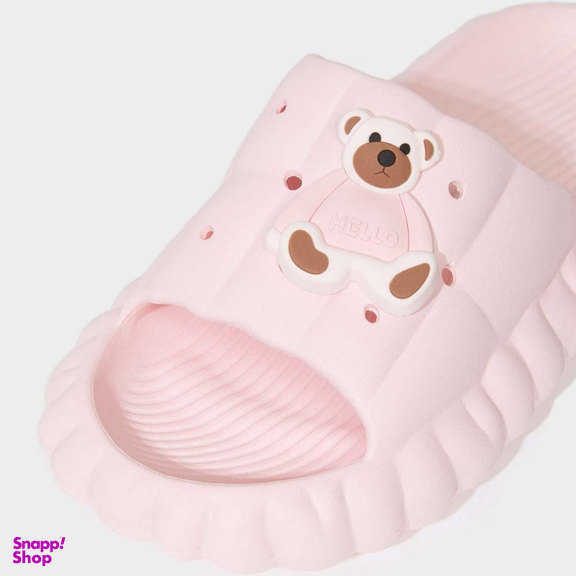 دمپایی زنانه دفکتو مدل Teddy Bear رنگ صورتی
