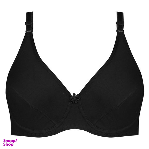 سوتین زنانه پانیذ مدل فنردار کد 22205 رنگ مشکی