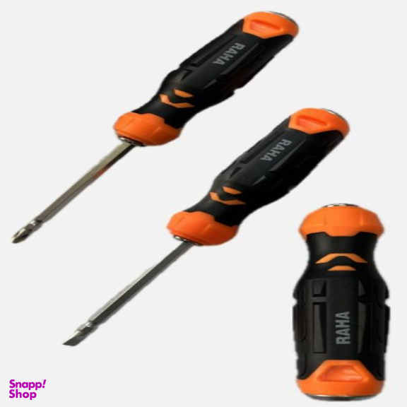 پیچ گوشتی ضربه خور چهارسو و دوسو مدل RAHA 2T